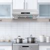 30 inch Under Cabinet Range Hood 900CFM Stainless Steel 9 Speed Gesture&Touch Control