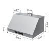 30 inch Under Cabinet Range Hood 900CFM Stainless Steel 9 Speed Gesture&Touch Control
