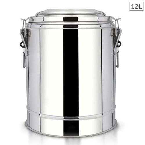 SOGA 12L Stainless Steel Insulated Stock Pot Hot & Cold Beverage Container SOGA 12L Stainless Steel Insulated Stock Pot Hot & Cold Beverage Container