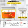 VEVOR Commercial Beverage Dispenser, 9.5 Gallon (36L), a 2-Tank Commercial Juice Dispenser, 18 Liters Per Tank, 110V, 300W