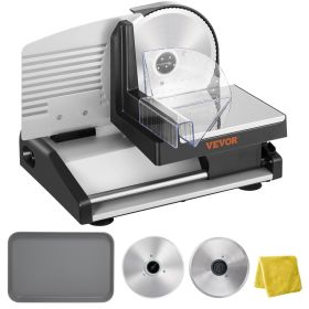 VEVOR 7.5" Commercial Meat Slicer 200W Electric Deli Slicer for Meat, Veggies, & Bread