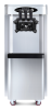 Commercial vertical ice cream machine,25-30L/H production capacity, with 2x6L hopper, 2000W power
