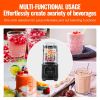 VEVOR Commercial Blender with Shield, Countertop Black Blender, 68 oz Glass Jar Blender Combo, 9 Speed & 5 Functions