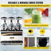 VEVOR Stainless-Steel Commercial Slushy Machine, 3-each (15L) Tanks, Margarita Maker, Frozen Drink Machine, 1200W