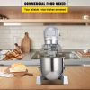 VEVOR Commercial Food Mixer 15Qt 600W, 3 Speeds Adjustable 110/178/390 RPM Heavy Duty 110V with Stainless Steel Bowl