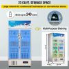 VEVOR Commercial Refrigerator, Display Fridge Upright Beverage Cooler, Glass Door with LED Light for Home, Store, Gym, Office