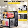 VEVOR Commercial Slushy Machine, 3L 2-Tank Slush Drink Maker, Frozen Drink Machine with Temperature Control, 340W