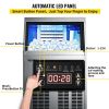 VEVOR 110V Commercial Ice Maker Machine 120-130Lbs/24H, 33LBS Storage Capacity Stainless Steel Commercial Ice Machine