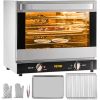 VEVOR Commercial Convection Oven, 66L/60Qt, Half-Size Conventional Oven Countertop, 4-Tier Toaster, 1800W