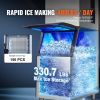 VEVOR Commercial Ice Maker, 400 lbs./24H Ice Making Machine with 330 lbs. Large Storage Bin
