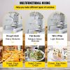 VEVOR Commercial Food Mixer 15Qt 600W, 3 Speeds Adjustable 110/178/390 RPM Heavy Duty 110V with Stainless Steel Bowl