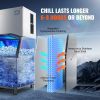 VEVOR Commercial Ice Maker, 450LBS/24H Ice Making Machine with 330 LBS Large Storage Bin