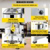 VEVOR Commercial Food Mixer, 15Qt, 850W, 3 Speeds Adjustable 113/184/341 RPM, Heavy Duty 110V with Stainless Steel Bowl