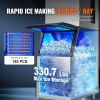 VEVOR Commercial Ice Maker, 450LBS/24H Ice Making Machine with 330 LBS Large Storage Bin