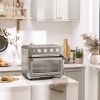 Air Fryer Toaster Oven, 21QT 7-In-1 Convection Oven Countertop, Warm, Broil, Toast, Bake and Air Fry, 4 Accessories Included, 1800W