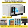 VEVOR Commercial Convection Oven, 66L/60Qt, Half-Size Conventional Oven Countertop, 4-Tier Toaster, 1800W