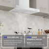 Wall Mount Range Hood 30 Inch 900CFM Vent Hood T Shape with Stainless Steel Stove Hood Split Type Permanent Grease Baffle Filter
