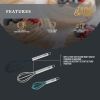 Thyme & Table 3-Piece Silicone Whisk Set, (6.7-inch, 9-1 inch, and 12.2-inch Whisks)