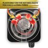 Black Hookah Coal Burner for Hookah Cubes 500W with grid BLACK HEAT Hookah Charcoal Burner Electric for Shisha Durable 304 Steel Coil