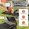 VEVOR Commercial Griddle on Cart, 36" Heavy Duty Manual Flat Top LPG Gas Griddle, Cooking Station with Side Shelves