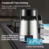 VEVOR 4L Water Distiller 1.5L/H Distilled Water Maker Dual Temp/Time Setting, and Glass Container, Silver, 1750W