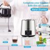 VEVOR 4L Water Distiller 1.5L/H Distilled Water Maker Dual Temp/Time Setting, and Glass Container, Silver, 1750W