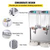 VEVOR Commercial Beverage Dispenser, 9.5 Gallon (36L), a 2-Tank Commercial Juice Dispenser, 18 Liters Per Tank, 110V, 300W