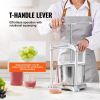 VEVOR Fruit Wine Press, Commercial Grade, 1.6 Gallon / 6L, 2 Stainless Steel Barrels, Manual Juice Maker