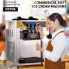 VEVOR Commercial Ice Cream Maker, 22-30 L/H Yield, Countertop Soft Serve Machine with 2x6L Hopper 2L Cylinder, 2200W