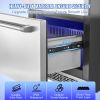 VEVOR 24" Undercounter Refrigerator, 2 Drawer Refrigerator/Freezer with Different Drawer Temperatures, 4.87 Cu. ft. Capacity