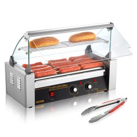 VEVOR Commercial Grade Hot Dog Roller 5 Rollers 12 Hot Dogs Capacity