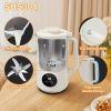 Mooye 35oz Automatic Nut Milk Maker with Nut Milk Bag - Homemade Almond, 10 Blades, Oat, Soy Milk Machine - Auto-operation, 12 Hours Timer