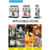 110V Commercial Slushy Machine 45L 3 Tank 1100W Stainless Steel Margarita Frozen Drink With Powerful Compressor Efficient Cooling Perfect for Supermar