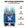 VEVOR Commercial Slushy Machine, 24L, 6.4Gal Two Bowls, 100 Cup Margarita Smoothie Frozen Drink Maker, 640W Stainless-Steel Margarita Machine