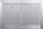 24 Inch Range Hood, Wall Mount Vent Hood in Stainless Steel with Ducted/Ductless Convertible Duct, 3 Speed Exhaust Fan, Energy Saving LED Light
