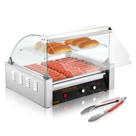 VEVOR Commercial Grade Hot Dog Roller, 11 Rollers, 30 Hot Dogs Capacity