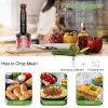 Vavsea Immersion Hand Blender, 12-Speed Multi-Function Handheld Stick Blender with Stainless Steel Blades, Chopper, Beaker, 1000W