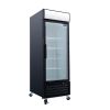 ORIKOOL Glass Door Merchandiser Freezer 19.3 Cu.ft Swing Door Commercial Reach-In Display Freezers with LED Top Panel Upright Freeze Storage