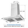 Wall Mount Range Hood 30 Inch 900CFM Vent Hood T Shape with Stainless Steel Stove Hood Split Type Permanent Grease Baffle Filter