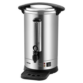 VEVOR Commercial Coffee Urn 65 Cup Stainless Steel Coffee Dispenser Fast Brew 1500W