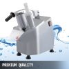 VEVOR 110V Commercial Food Processor 2 Feeding Holes, Electric Vegetable Slicer, 6 Cutting Disks, 1600 RPM, 550W