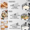 VEVOR Commercial Stand Mixer, 660W Electric Dough Mixer with 6 Speeds LCD Screen Timing, Tilt-Head Food Mixer with 5.8 Qt Stainless Steel Bowl