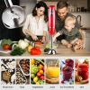 5 Core Immersion Hand Blender 500W Stick Handheld Mixer Kitchen Electric Whisk - HB 1510 BLK/RED