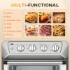 Air Fryer Toaster Oven, 21QT 7-In-1 Convection Oven Countertop, Warm, Broil, Toast, Bake and Air Fry, 4 Accessories Included, 1800W