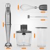 KOIOS 1100W Immersion Hand Blender, Stainless Steel Stick Blender with 12-Speed & Turbo Mode