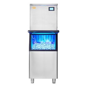 VEVOR Commercial Ice Maker, 400 lbs./24H Ice Making Machine with 330 lbs. Large Storage Bin