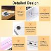 Digital LED Alarm Clock For Bedrooms Fast Wireless Charger Station For Phone Earphones Smartwatch Detachable Portable Colorful Big Night Light USB Cha