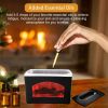 Flame Humidifier Essential Oil Diffuser With Fireplace Light For Bedroom, Fireplace Simulation Humidifier