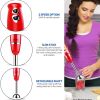 5 Core Immersion Hand Blender 500W Stick Handheld Mixer Kitchen Electric Whisk - HB 1510 BLK/RED