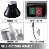 VEVOR 110V Commercial Food Processor 2 Feeding Holes, Electric Vegetable Slicer, 6 Cutting Disks, 1600 RPM, 550W